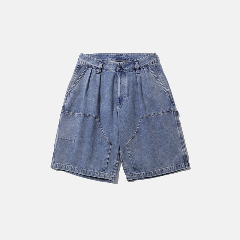 moif - WIDE CARPENTER DENIM SHORTS - PMF026-02DN03