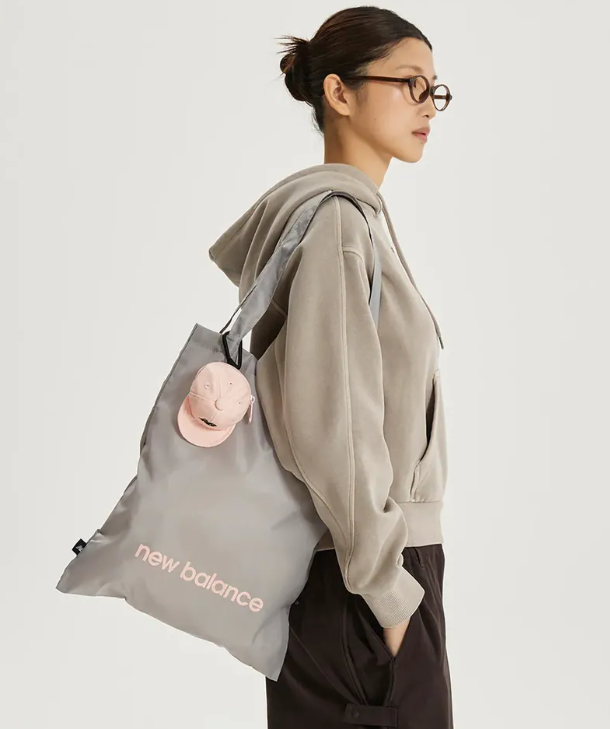 New Balance Cap Keyring Side Bag- Pink/ Grey