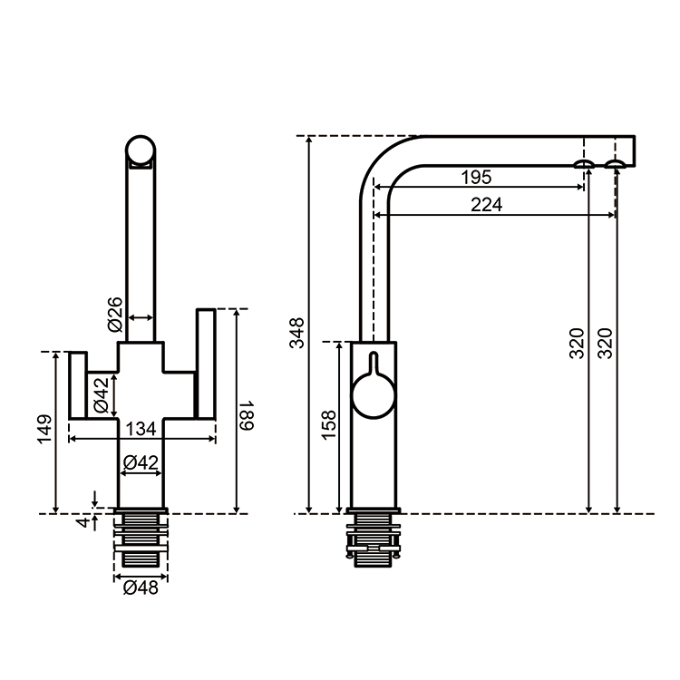 Vizio 3-in-1 Multifunction Sink Mixer (VZFC271100)