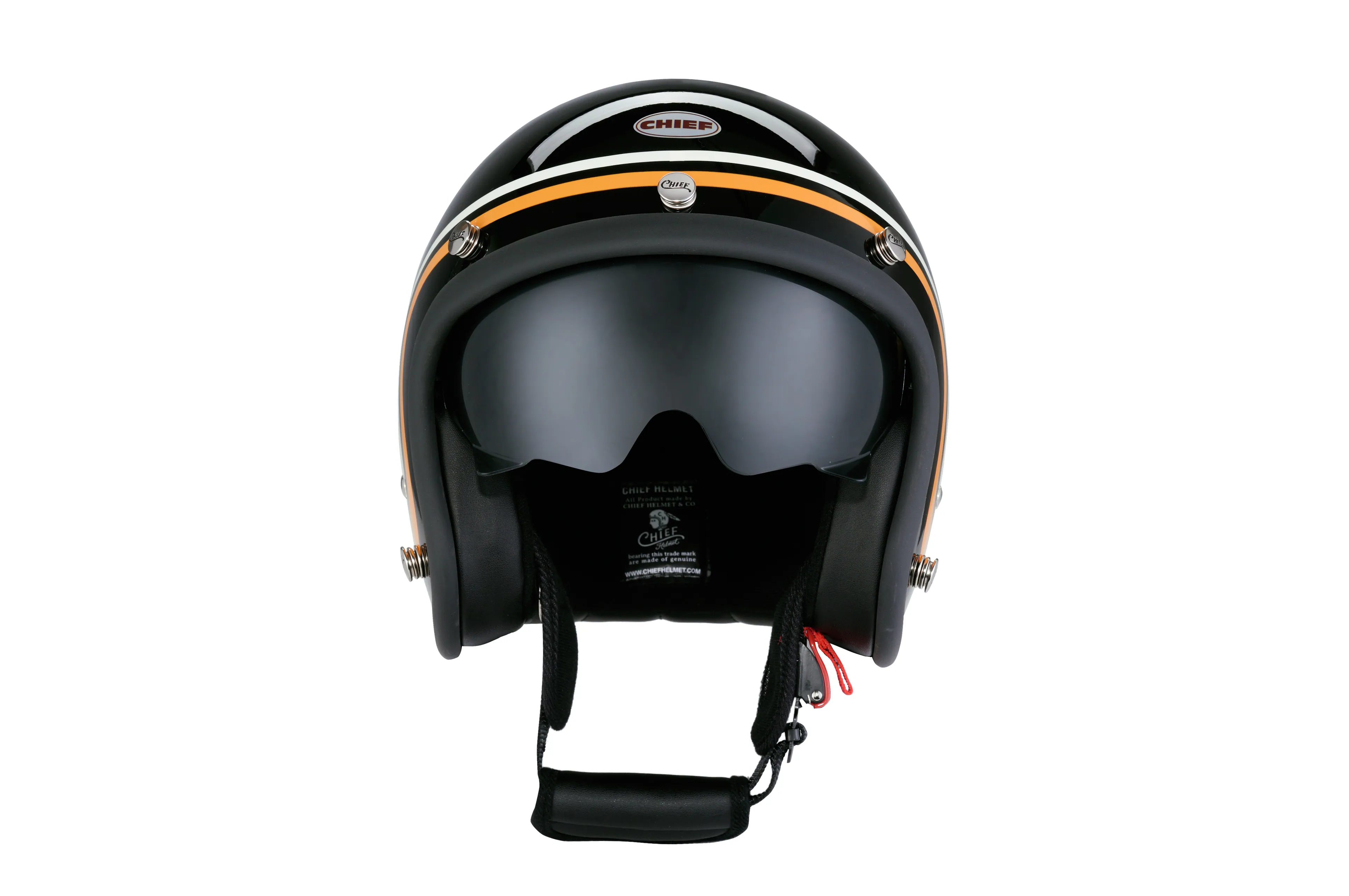 Chief Helmet DEMETER 翅膀 黑 3/4 半罩 復古帽