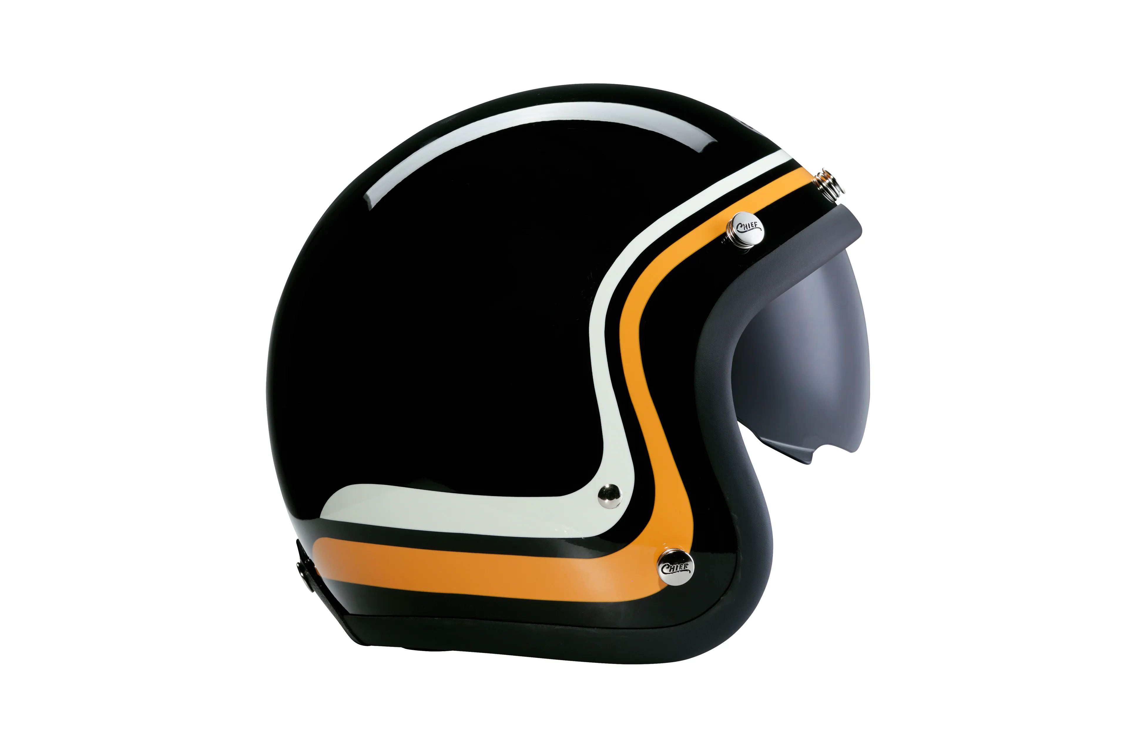 Chief Helmet DEMETER 翅膀 黑 3/4 半罩 復古帽