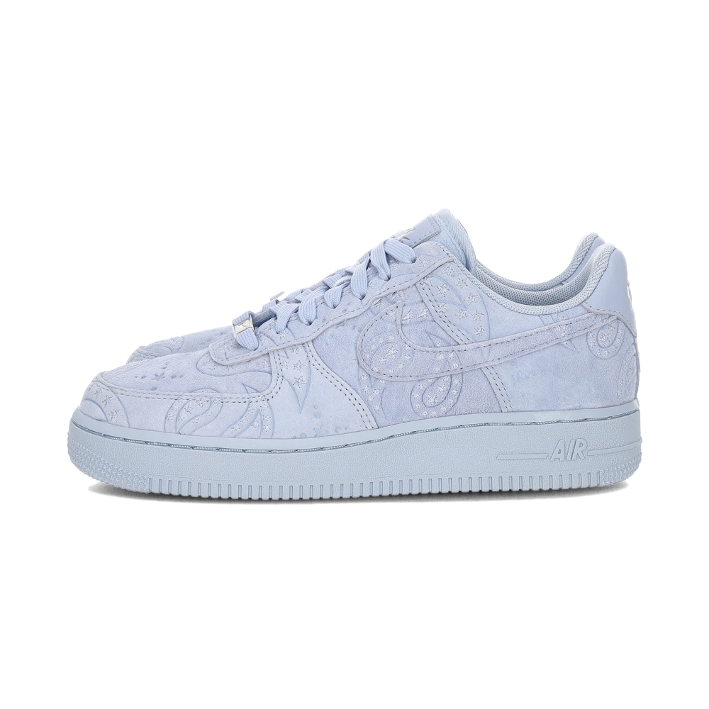 Nike AIR FORCE 1 07 PRM+ 女鞋 氫藍色 壓紋 星星 麂皮 AF1 休閒鞋 IO1259-400