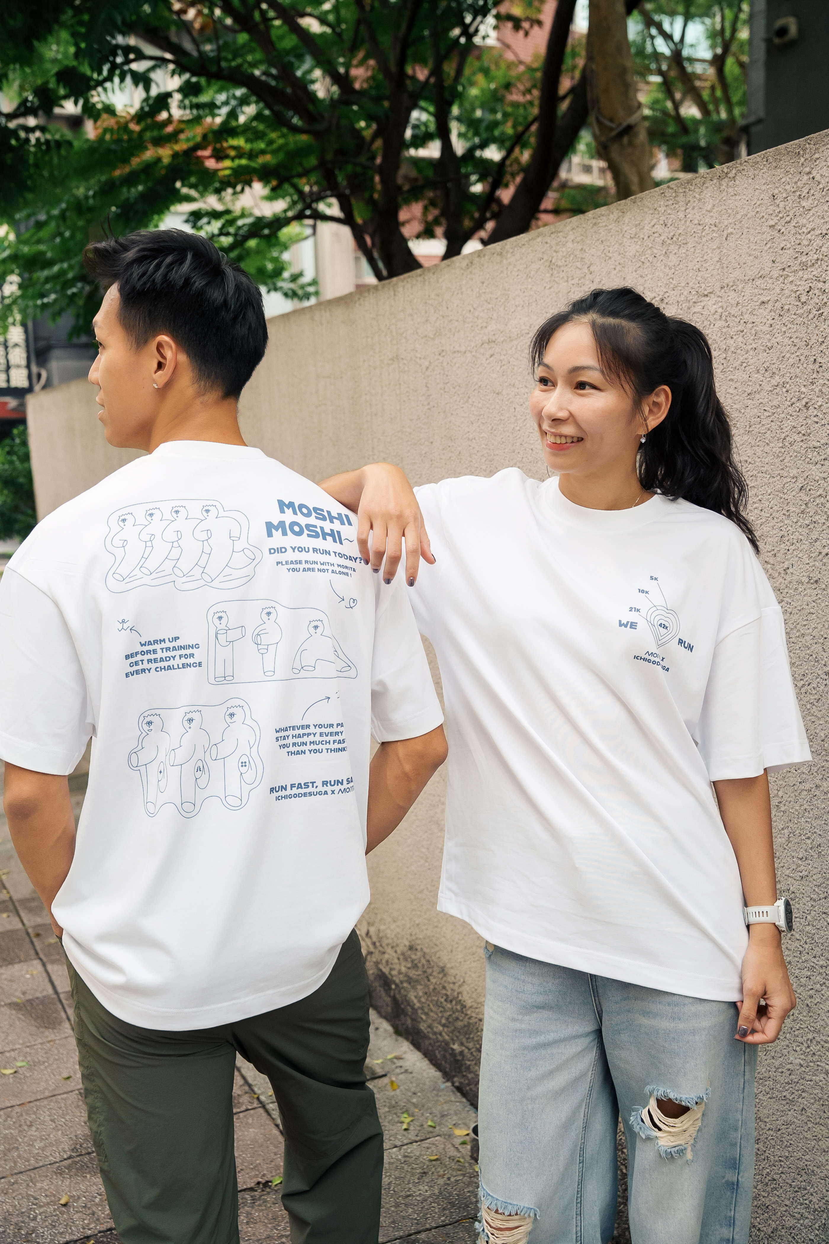 MORITA x ICHIGODESUGA聯名款 - we love running踢恤