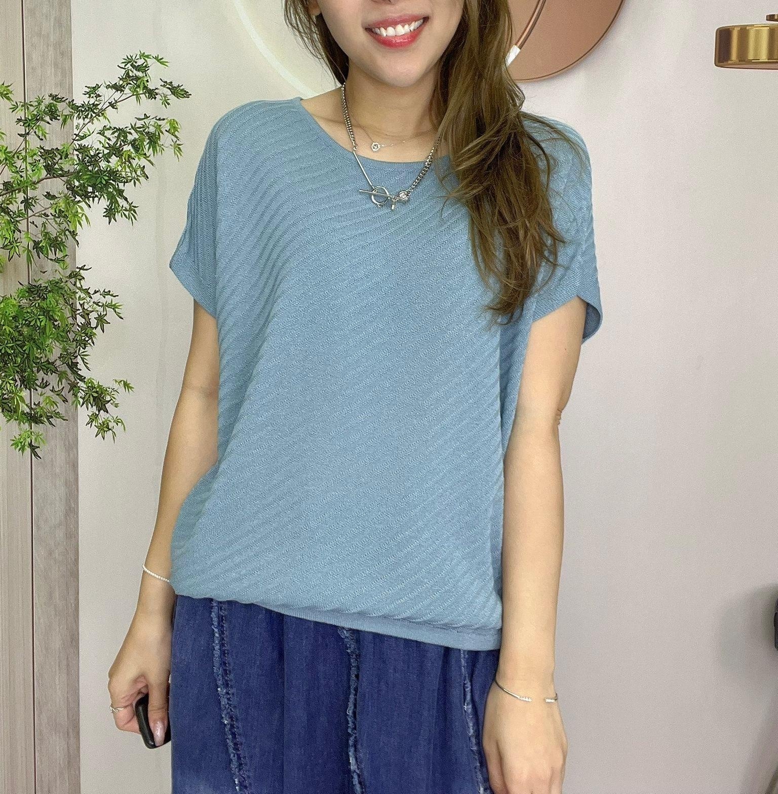 In 牌子冰涼感斜紋針織～163B