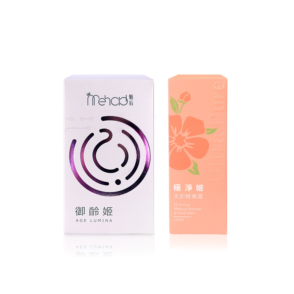 (1+1)Mehold 御齡姬膠囊(30顆/入) X1+極淨姬洗卸精華露(125ml/瓶) X1