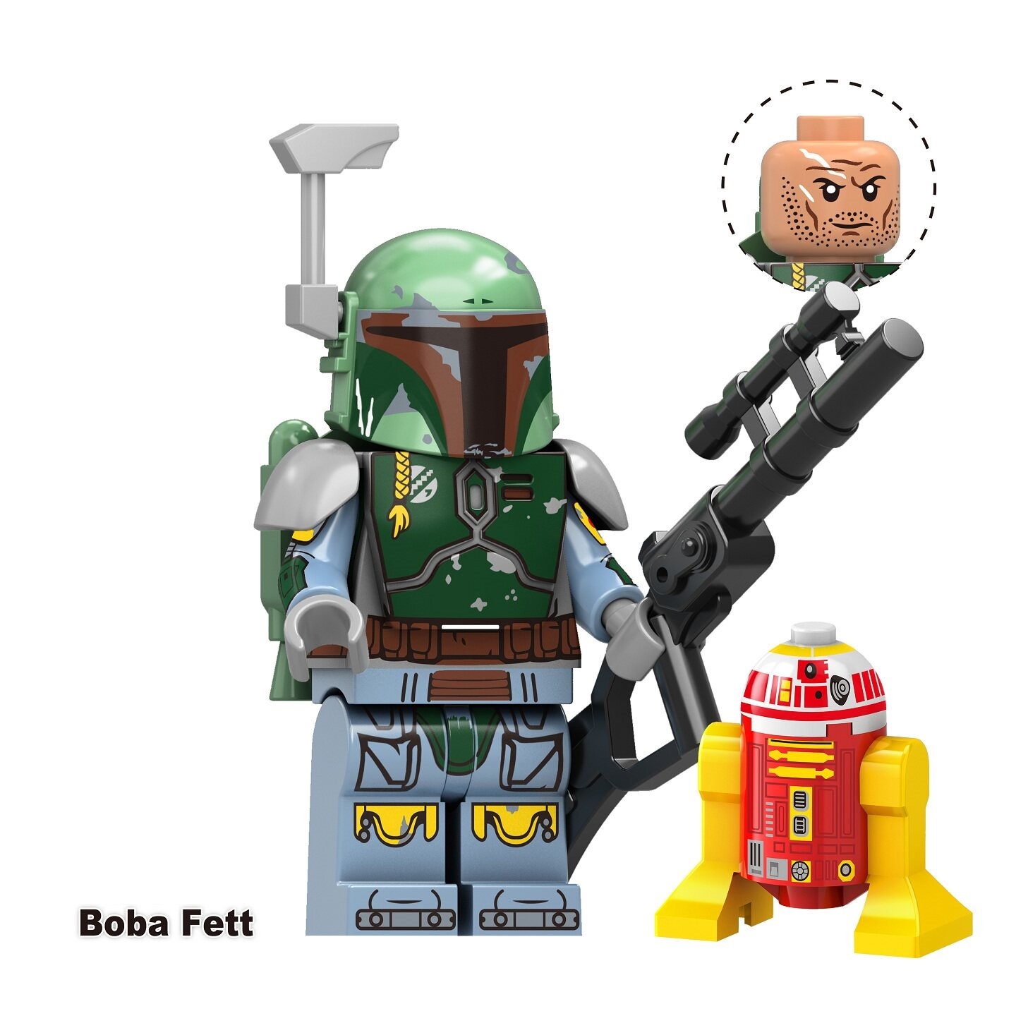 Star Wars Boba Fett Custom Minifigures Fit Lego TV6121 TV8192