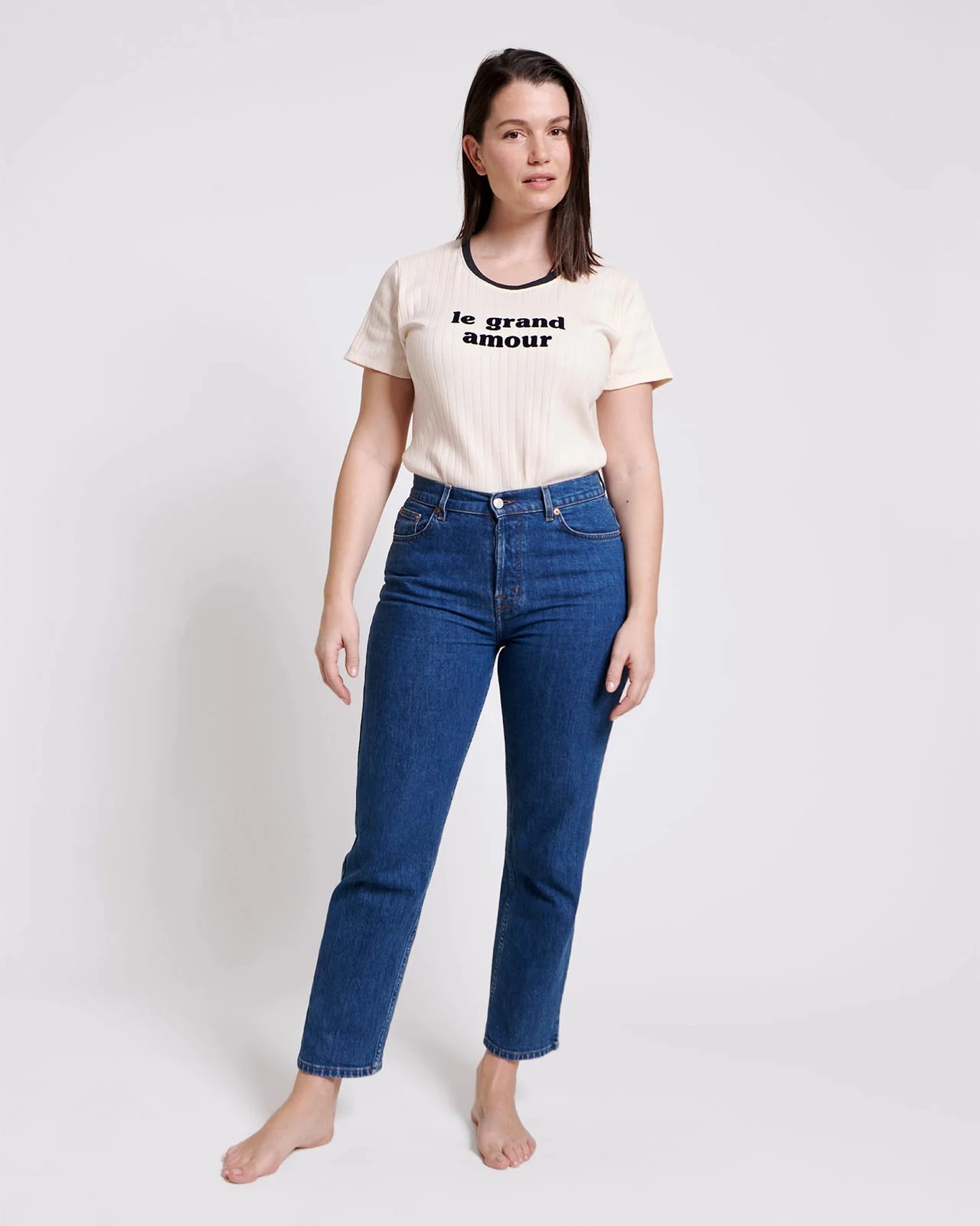 The Great Love Women's Organic Cotton T-Shirt - Cream | émoi émoi