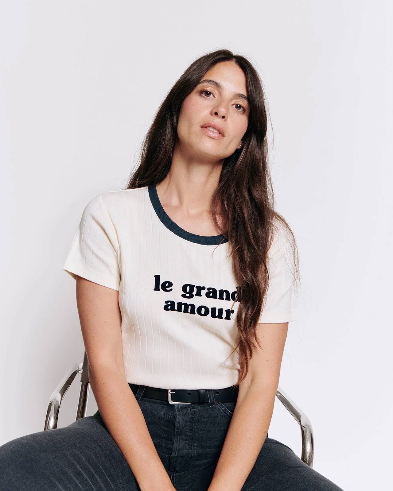 The Great Love Women's Organic Cotton T-Shirt - Cream | émoi émoi