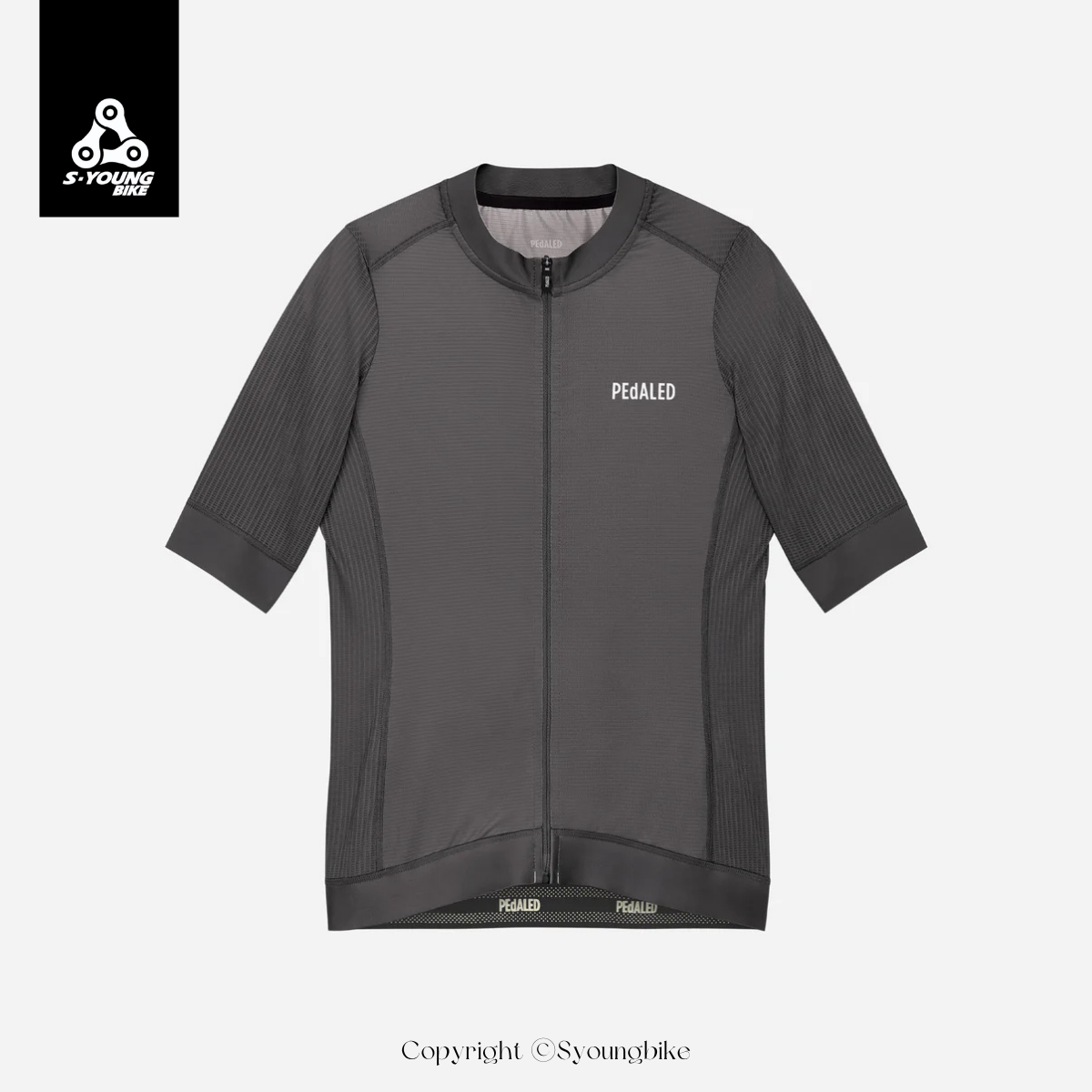 【PEdALED】Element Mesh Jersey 男短袖車衣 / Charcoal Gray