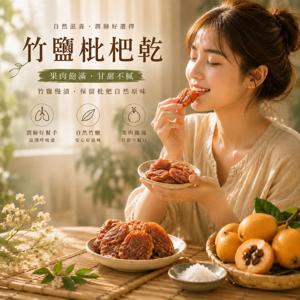 WSBB11541  竹鹽枇杷乾 150g（7月中旬）