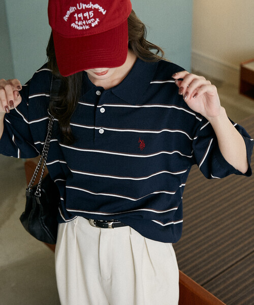日本🇯🇵連線 U.S. POLO ASSN. × PUBLUX 刺繡針織Polo衫 男女可穿 T恤 短袖 休閒 刺繡 Polo衫 7色(任買兩件711免運)/預購
