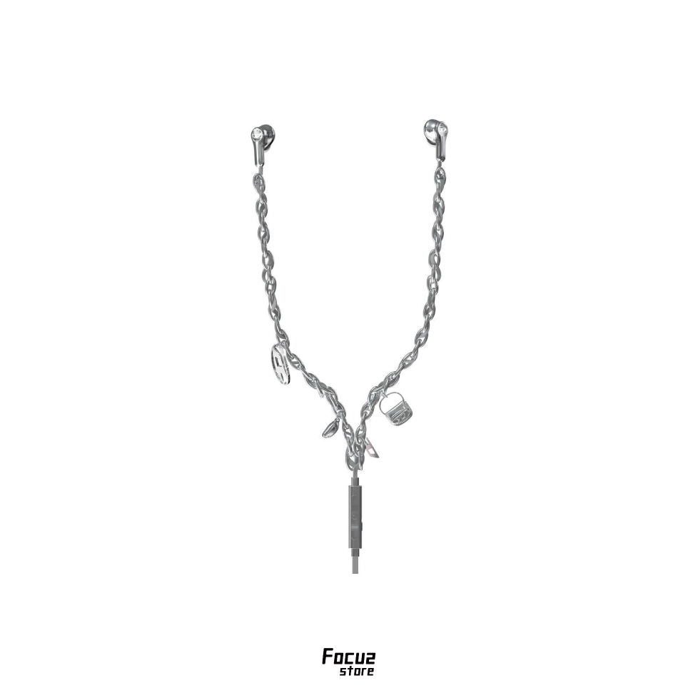 【Focus Store】預購 Diesel Wired Earbuds and charms "Silver" 銀色 有線耳機 Type-C 接頭