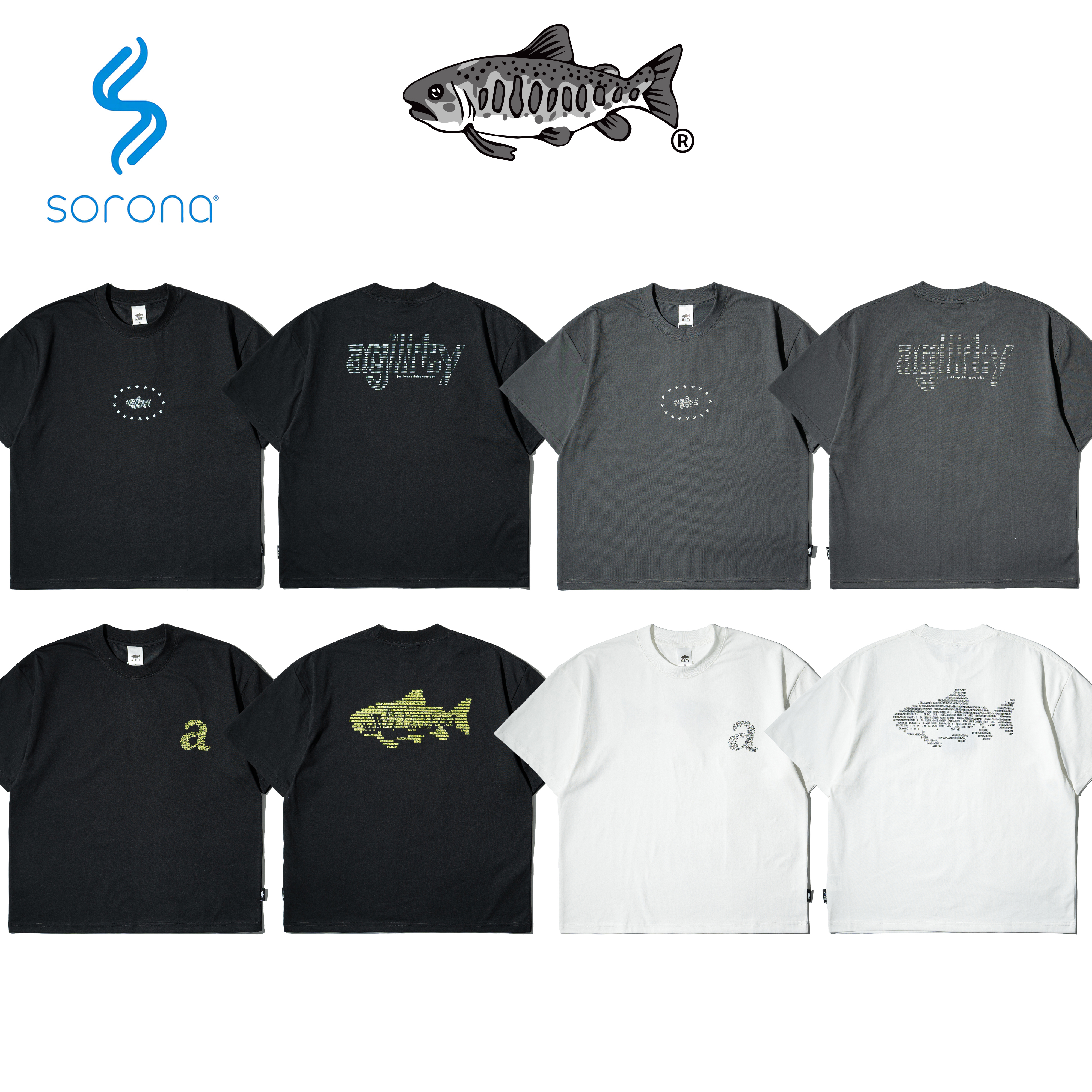 AGILITY Sorona® Boxy Tee / Garbled Text 亂碼圖像 短袖Tee [SR0-T12]
