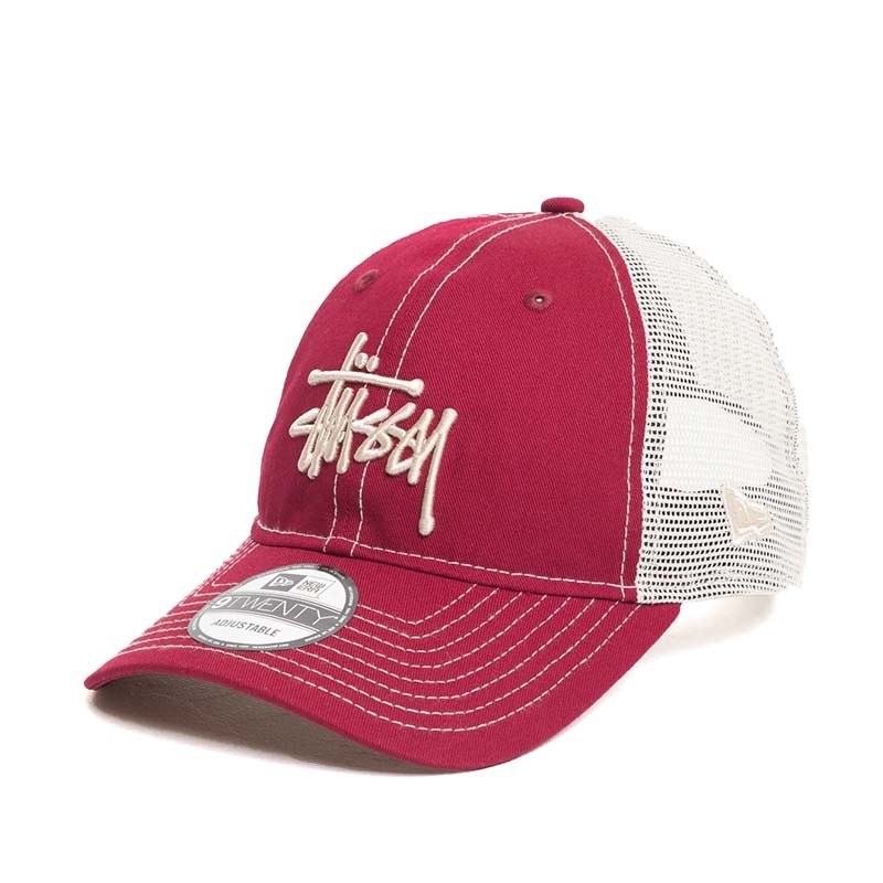 Stussy 9twenty Basic Trucker 卡車帽 帽子 紅色 1311126-CL [台灣現貨]