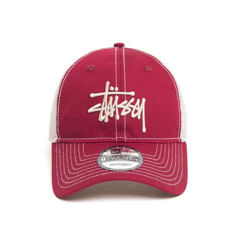Stussy 9twenty Basic Trucker 卡車帽 帽子 紅色 1311126-CL [台灣現貨]