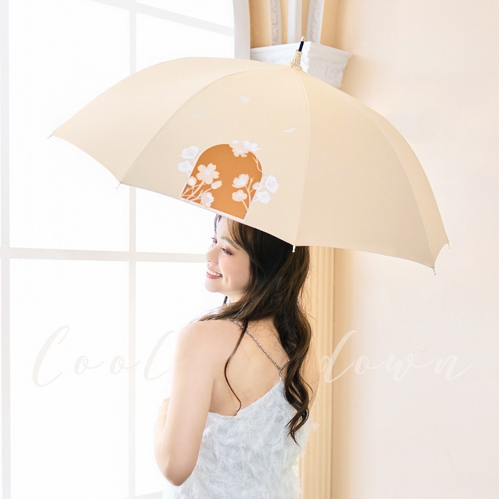 雨之戀時尚微精品降溫傘，Cool down 奈米科技傘布提供奇蹟般涼感舒適。