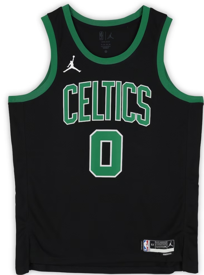 Jayson Tatum Boston Celtics Autographed Black Jordan Brand 2022-23 Statement Edition Swingman Jersey with "Big Deuce" Inscription - Limited Edition of 10