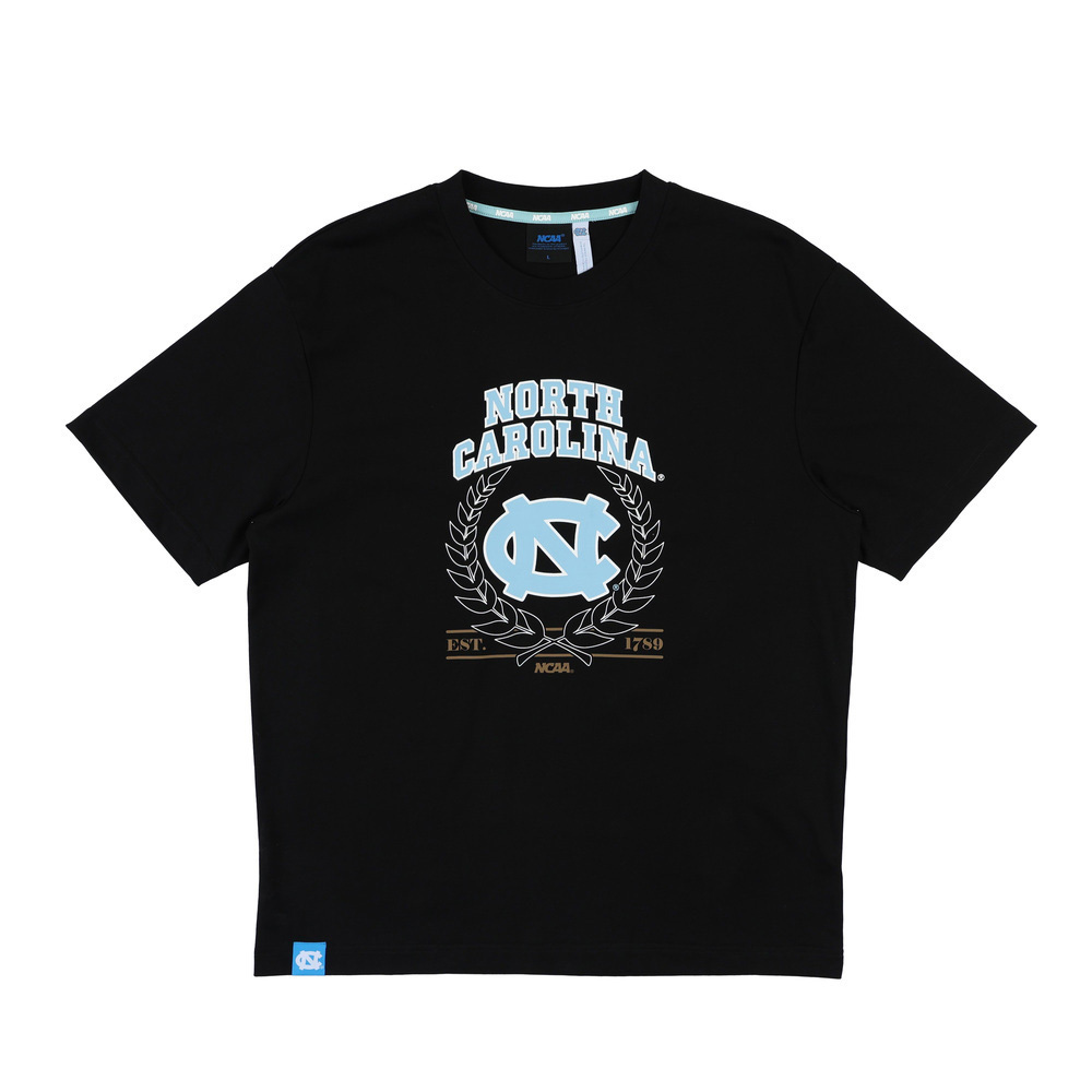 NCAA 短T 黑色 UNC 桂冠T 短袖 中性 7625101020