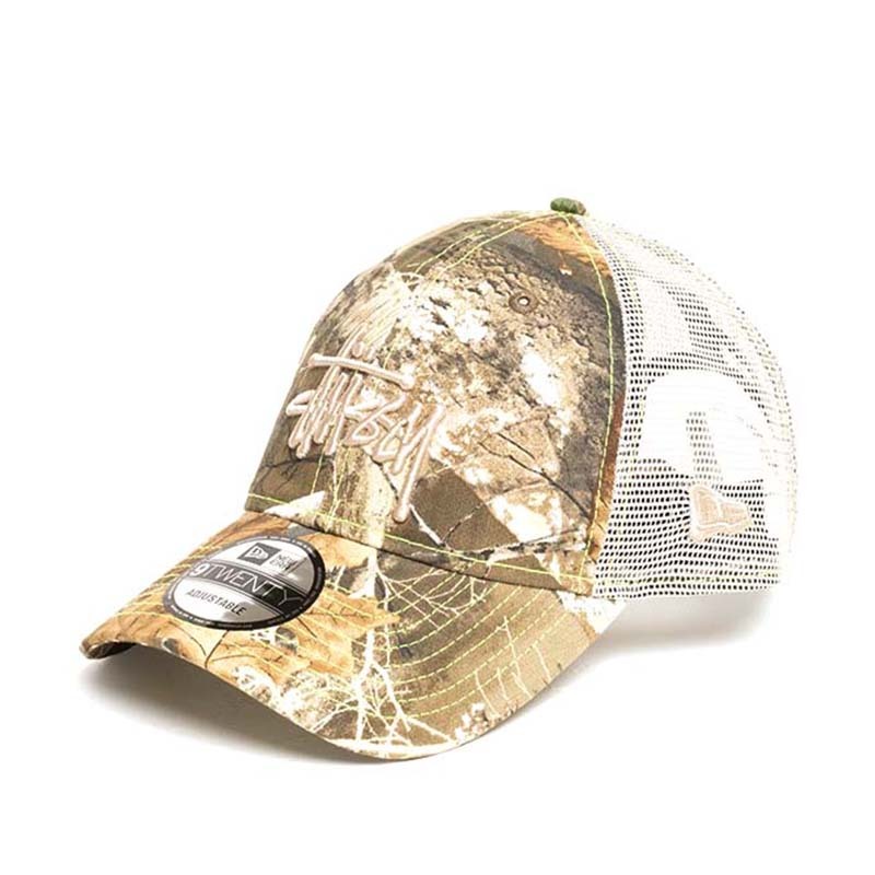 Stussy New Era 9twenty Basic Trucker 卡車帽 帽子 枯葉迷彩 1311126-RE [台灣現貨]