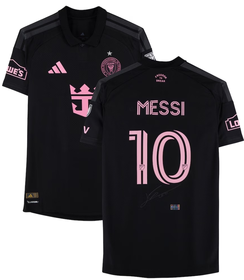 Lionel Messi Inter Miami CF Autographed Black Adidas 2026 Away Authentic Jersey