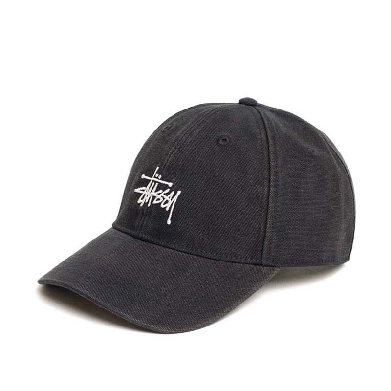 Stussy Washed Basic Stüssy Cap 基本款 水洗老帽 帽子 黑色 1311210-BK [台灣現貨]