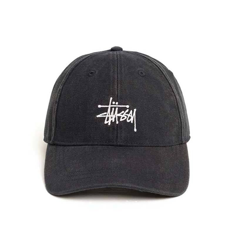 Stussy Washed Basic Stüssy Cap 基本款 水洗老帽 帽子 黑色 1311210-BK [台灣現貨]
