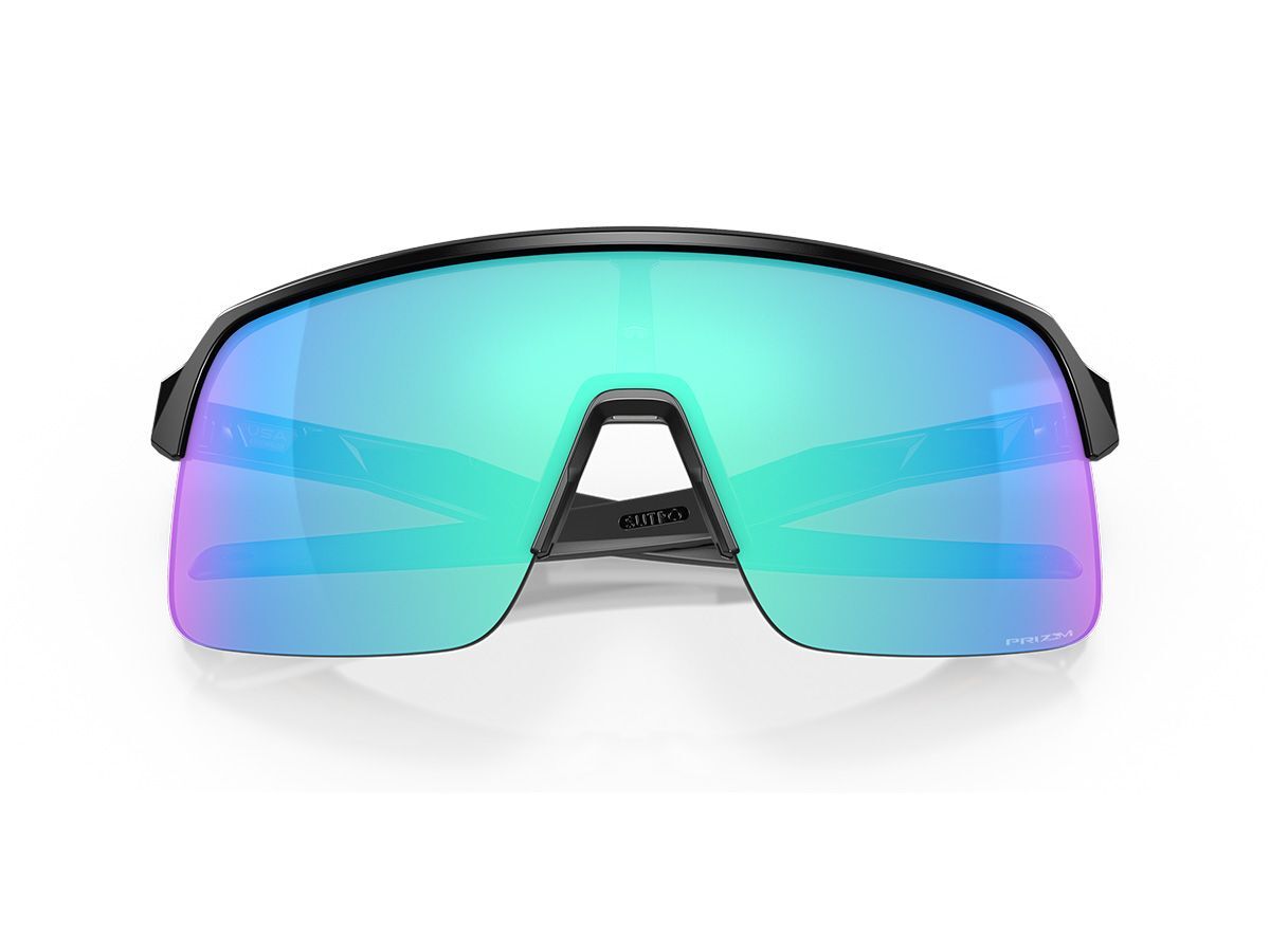 Oakley Sutro Lite Prizm 運動休閒太陽眼鏡, 消光黑鏡框, 淺藍紫鏡片
