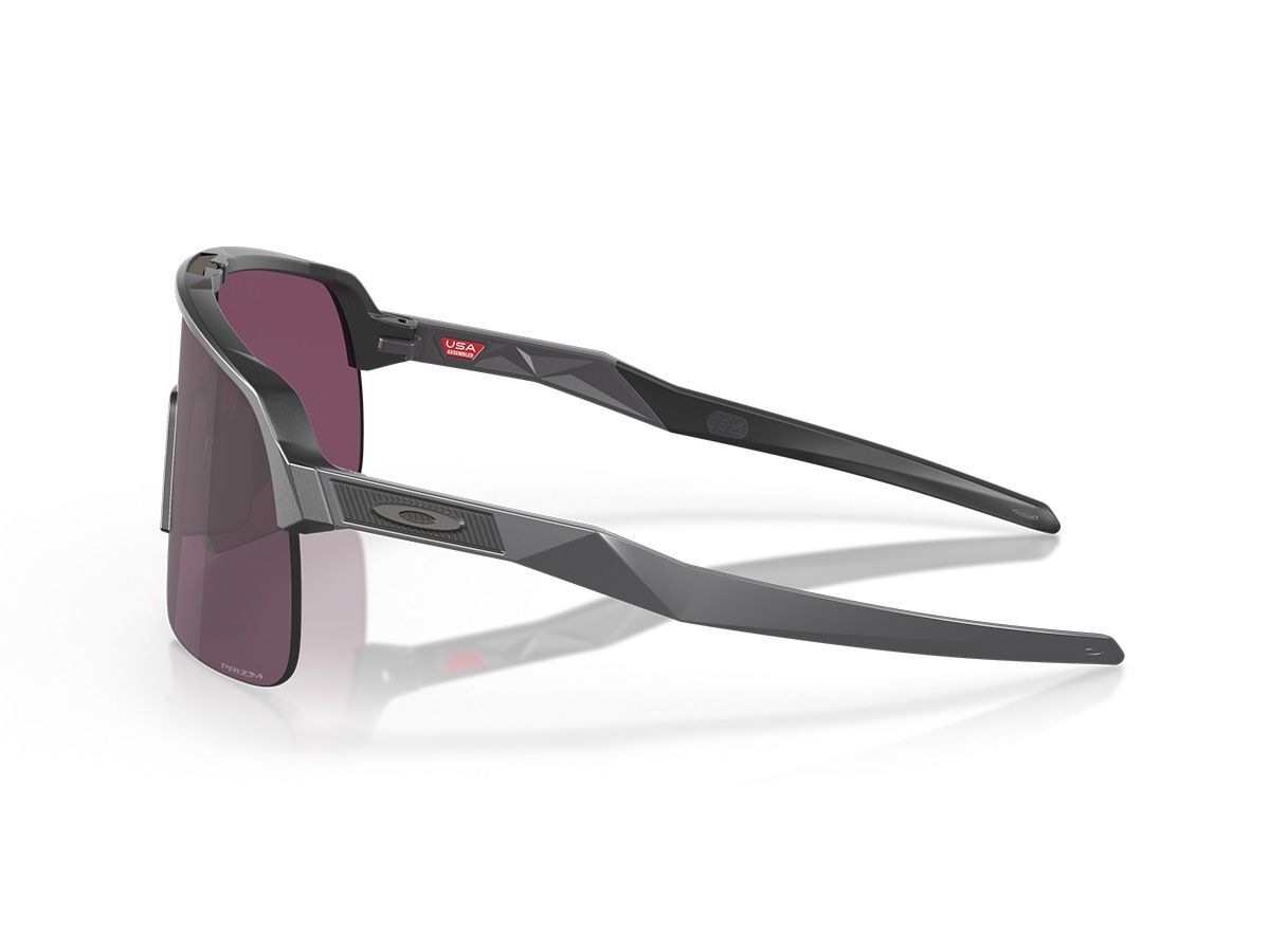 Oakley Sutro Lite Prizm 運動休閒太陽眼鏡, 鋼鐵灰鏡框, 深紫鏡片