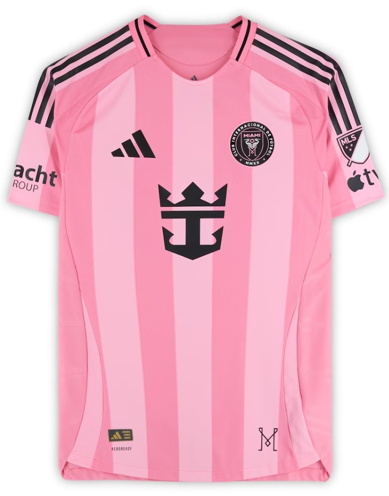 Lionel Messi Inter Miami CF Autographed Pink adidas 2025 Euforia Jersey