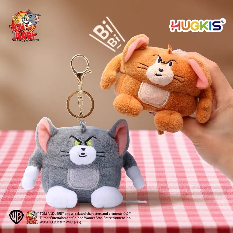 正版授權 TOM&JERRY 貓湯姆貓與傑利鼠 板凳吊飾