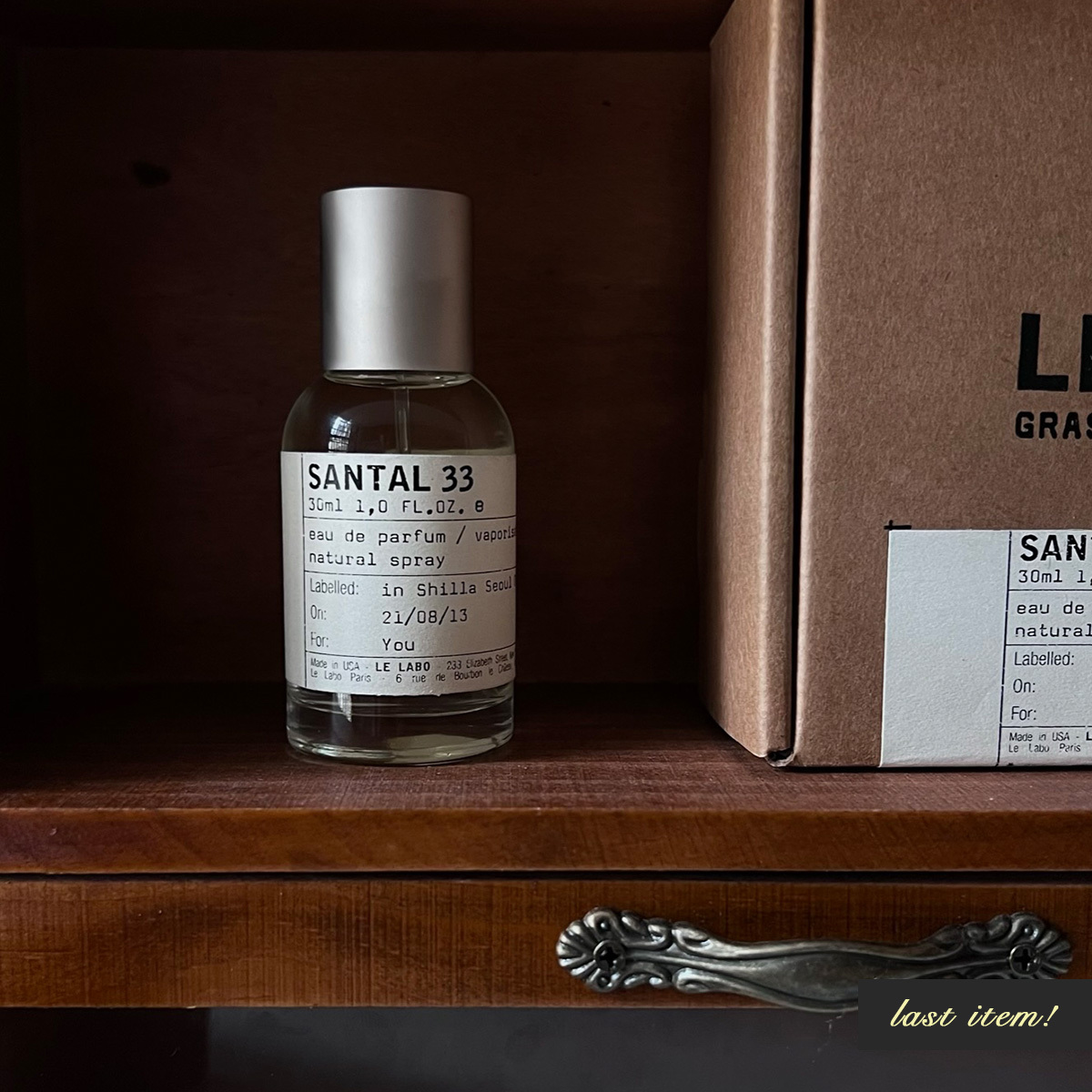 現貨】Le Labo｜Santal 33 淡香精30ml