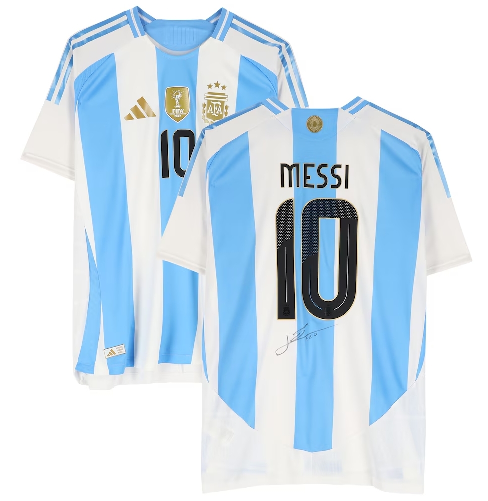 Lionel Messi Argentina National Team Autographed 2024 adidas Authentic Jersey