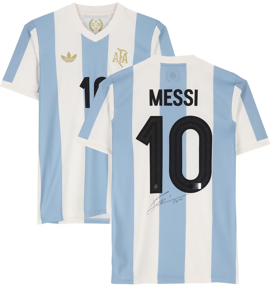 Lionel Messi Argentina National Team Autographed 2024-25 50th Anniversary Home adidas Jersey - FIFA Hologram