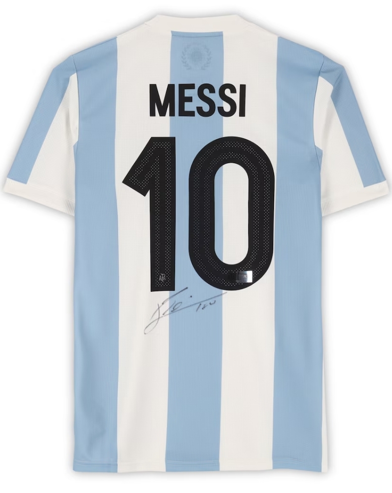Lionel Messi Argentina National Team Autographed 2024-25 50th Anniversary Home adidas Jersey - FIFA Hologram