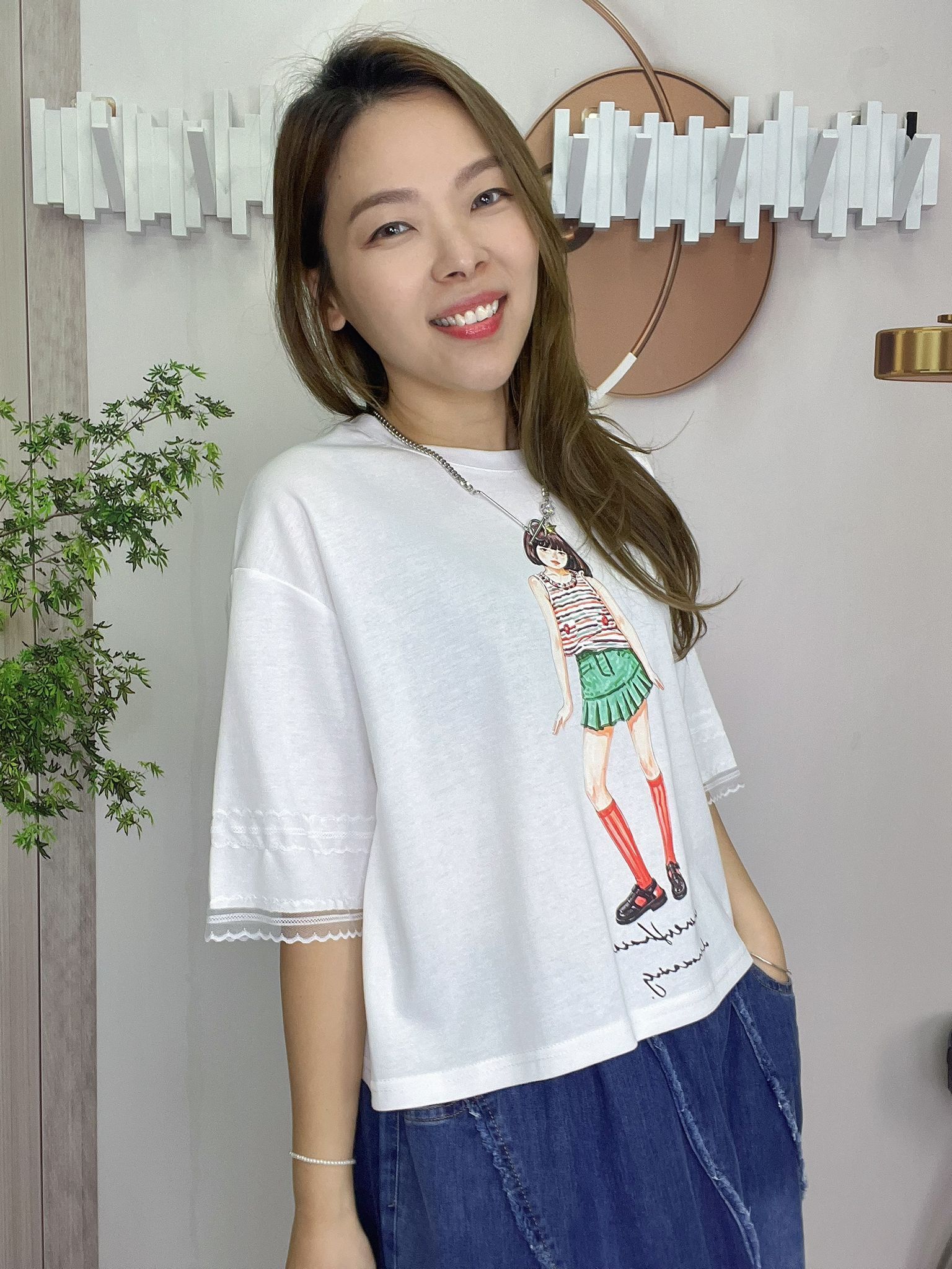 Ma牌子女仔圖案top~163H