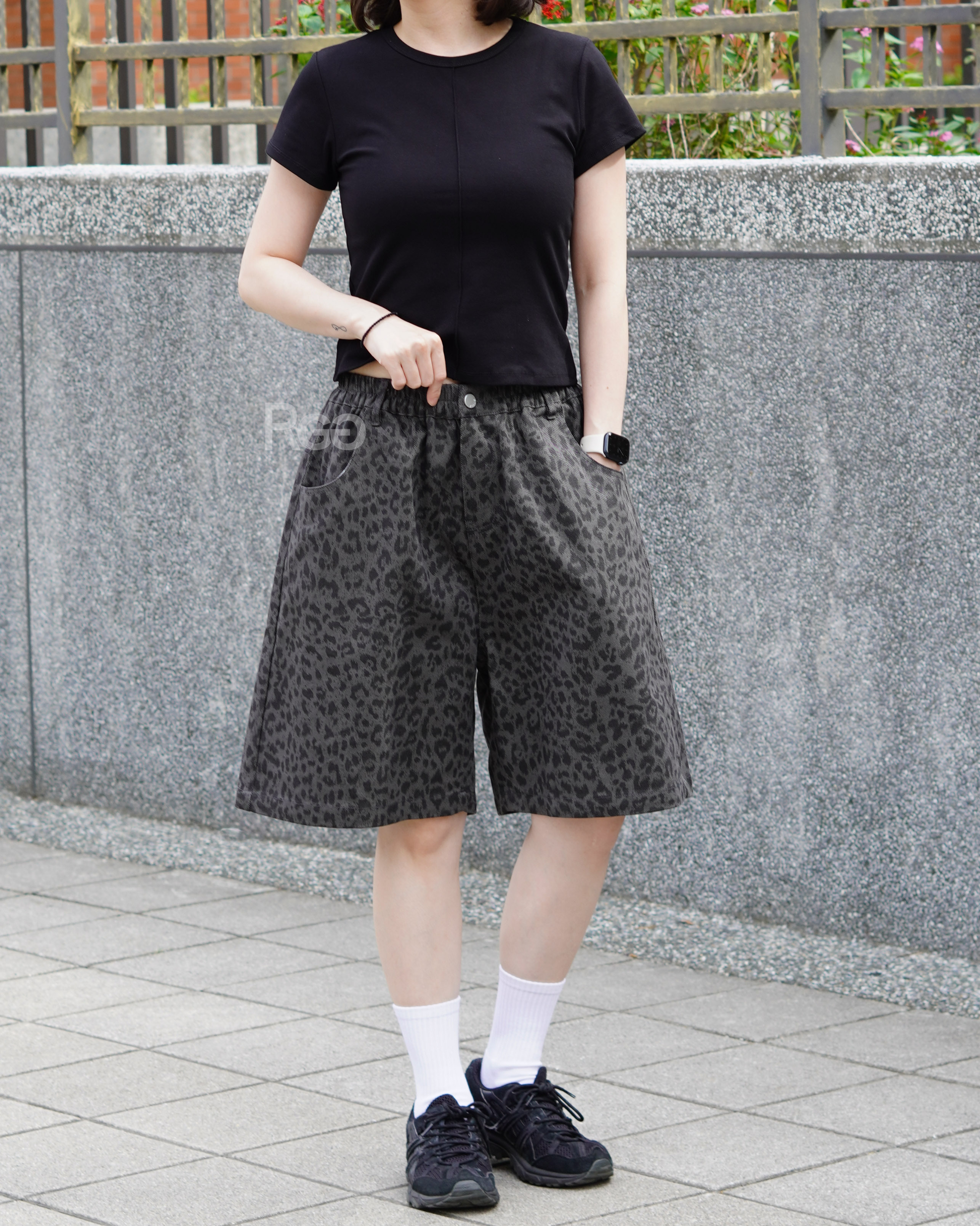 #95861 韓國豹紋短褲