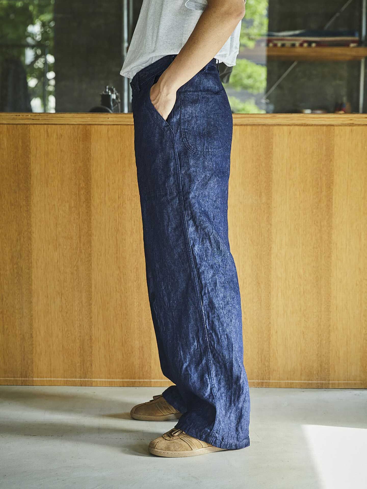 orSlow オアスロウ US NAVY UTILITY PANTS 2（M） orSlow WWⅡ40'S U.S Navy Linen Denim Utility Trousers On