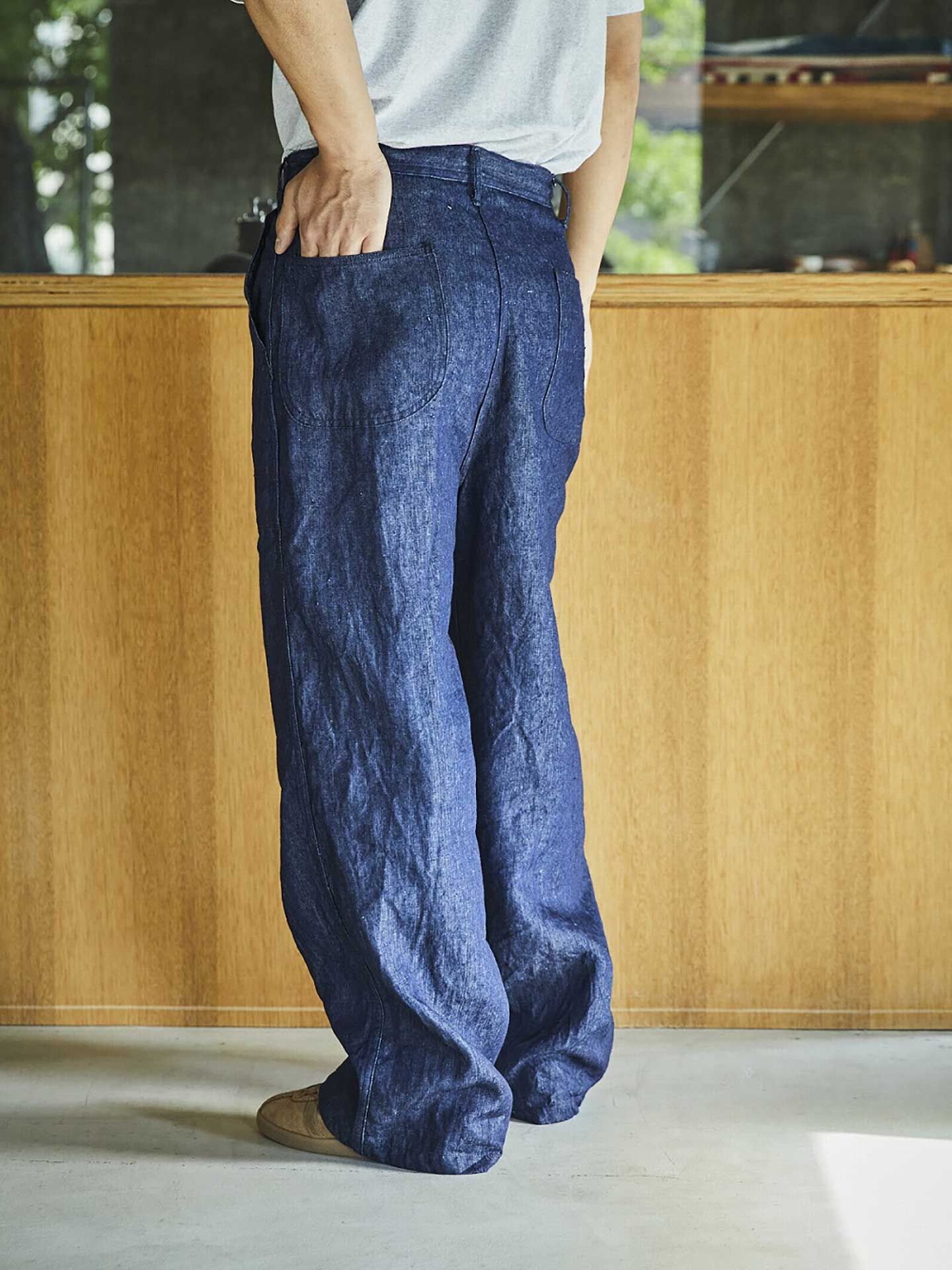 orSlow オアスロウ US NAVY UTILITY PANTS 2（M） orSlow WWⅡ40'S U.S Navy Linen Denim Utility Trousers On