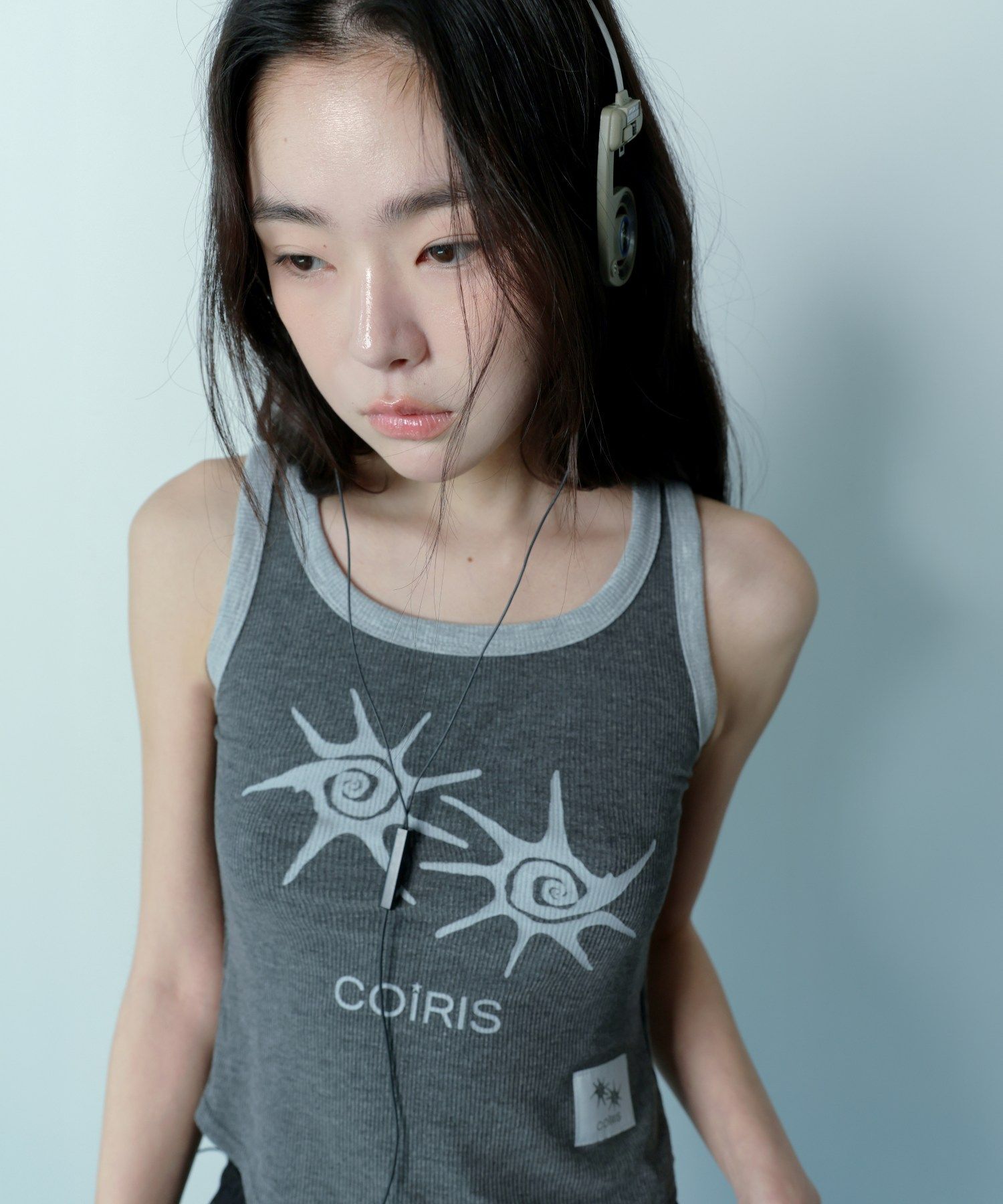 COIRIS Rapion 配色修身露臍無袖背心 C-P00000EQ