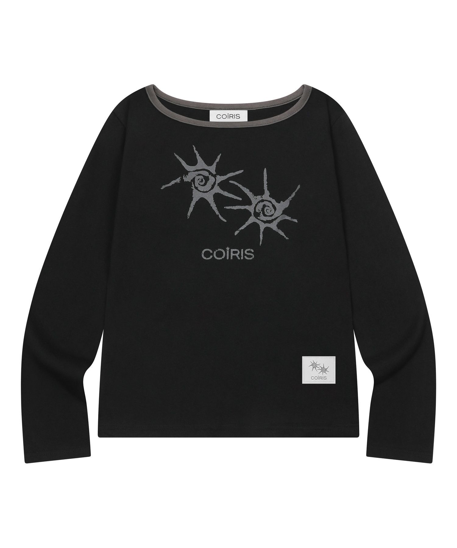 COIRIS Soluna 單肩配色長袖上衣 C-P00000DD