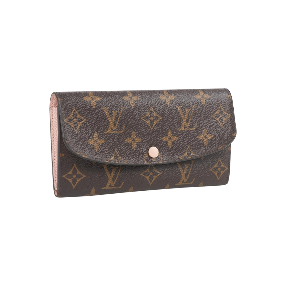【Louis Vuitton】Monogram EMILIE長夾(芭蕾粉)