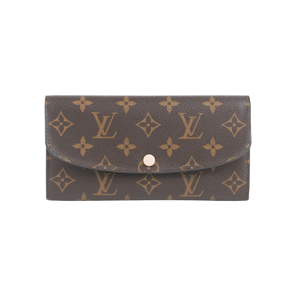 【Louis Vuitton】Monogram EMILIE長夾(芭蕾粉)