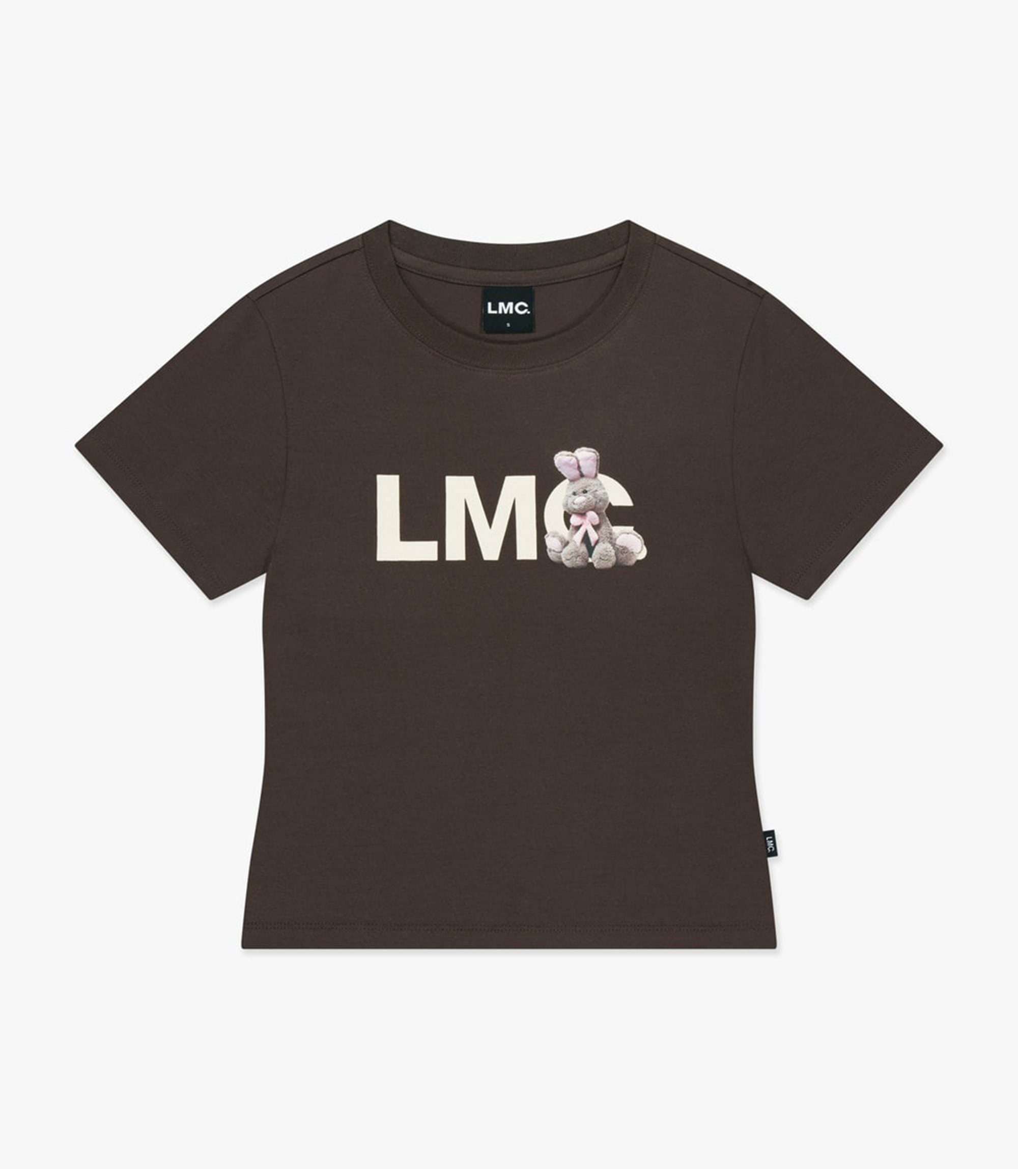 LMC 女款可愛兔子短袖T恤(棕色)