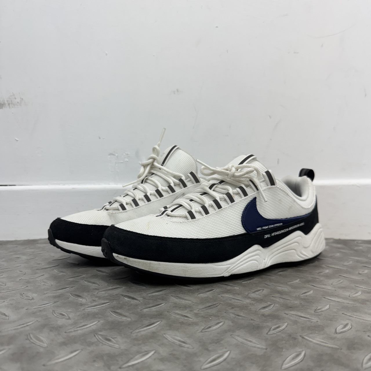 Fragment Design x Nike Air Zoom Spiridon "White Blue SIZE 28CM