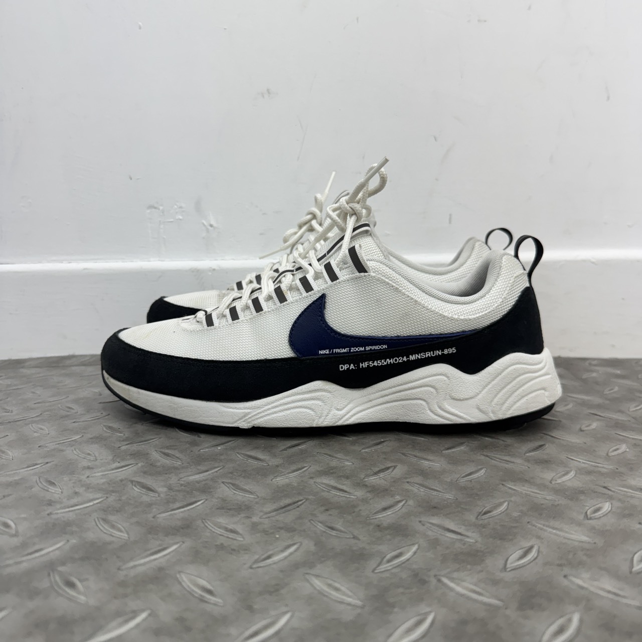 Fragment Design x Nike Air Zoom Spiridon "White Blue SIZE 28CM
