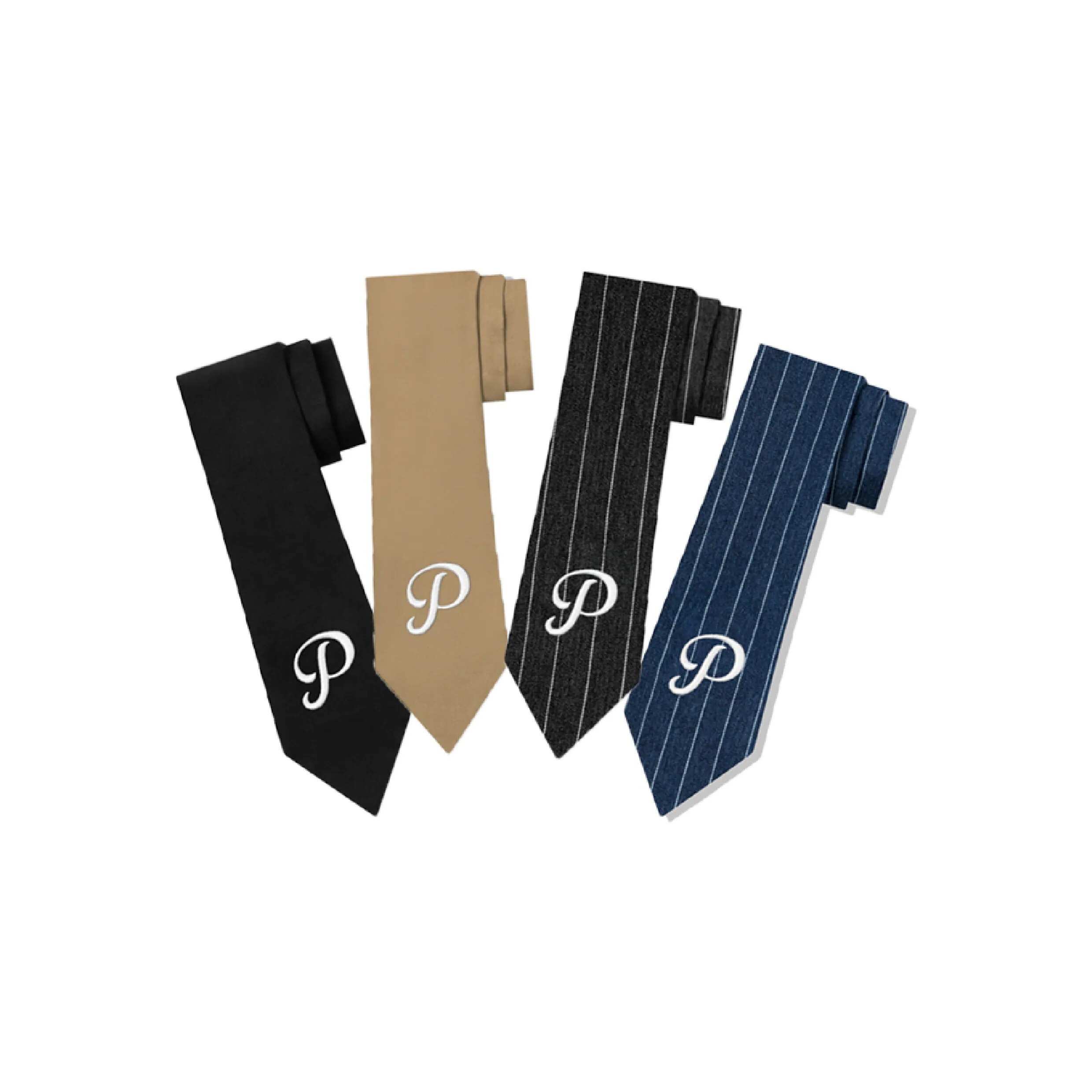 PUSH PUSH PP TIE STRIPED TIE 領帶 刺繡 LOGO