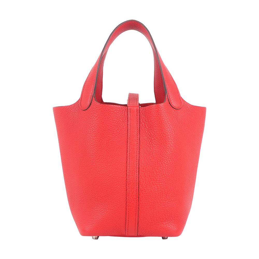 【Hermès】Picotin Lock 18cm PM手提小水桶(紅色)