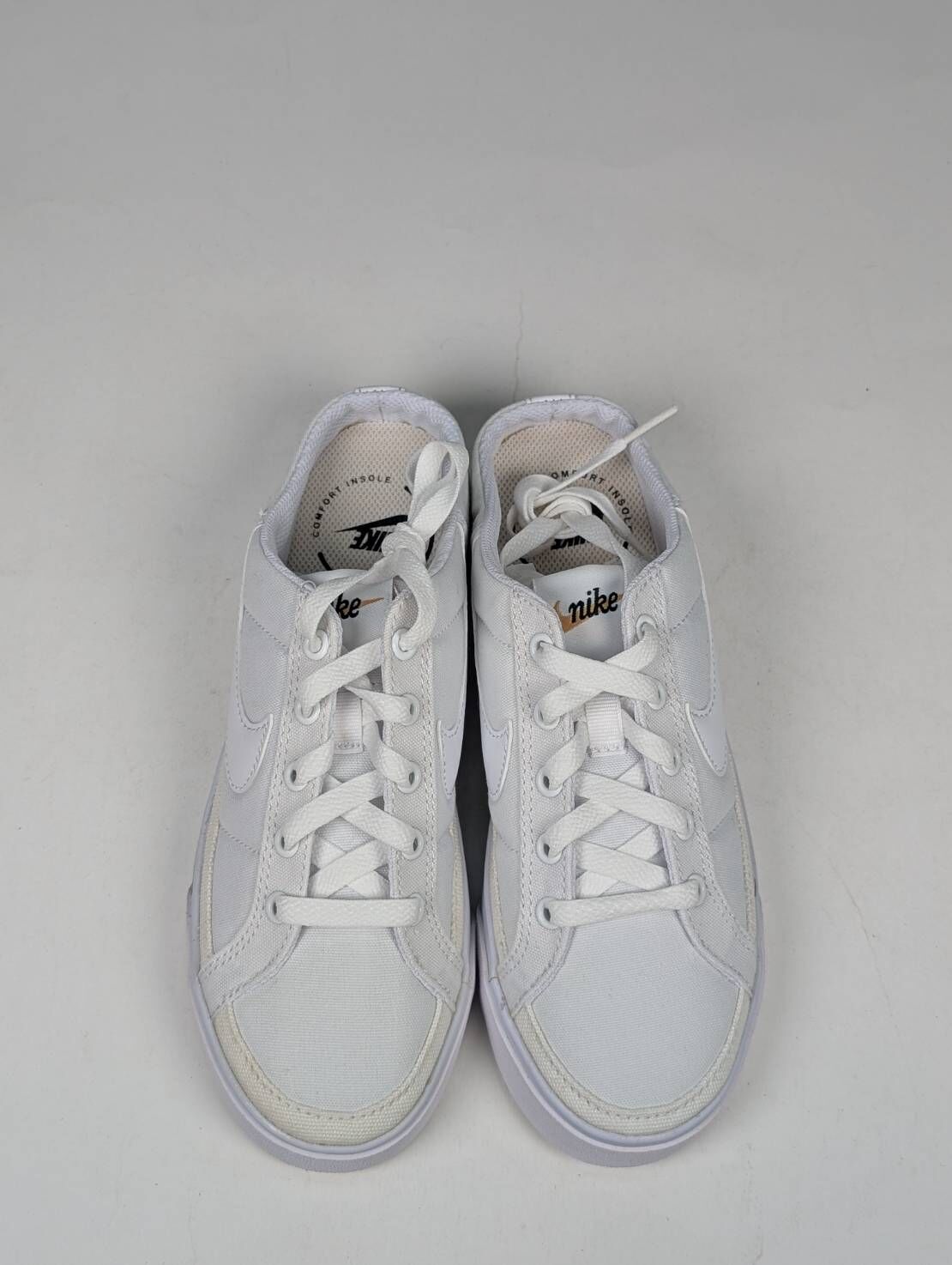 微瑕疵-左右腳中底鞋底泛黃鞋面色差 DB3970-100 W6.5 NIKE Court Legacy Mule in White 白 懶人鞋 女款