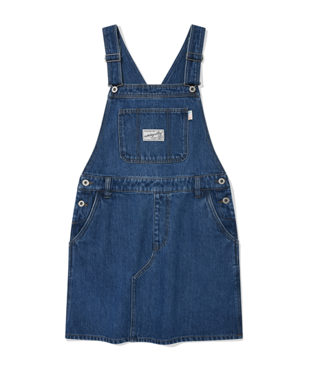0512WW15-KOREATRIP-CLTH-WACKY WILLY Womne's Denim Overall Skirt 吊帶牛仔裙-均碼（A15）