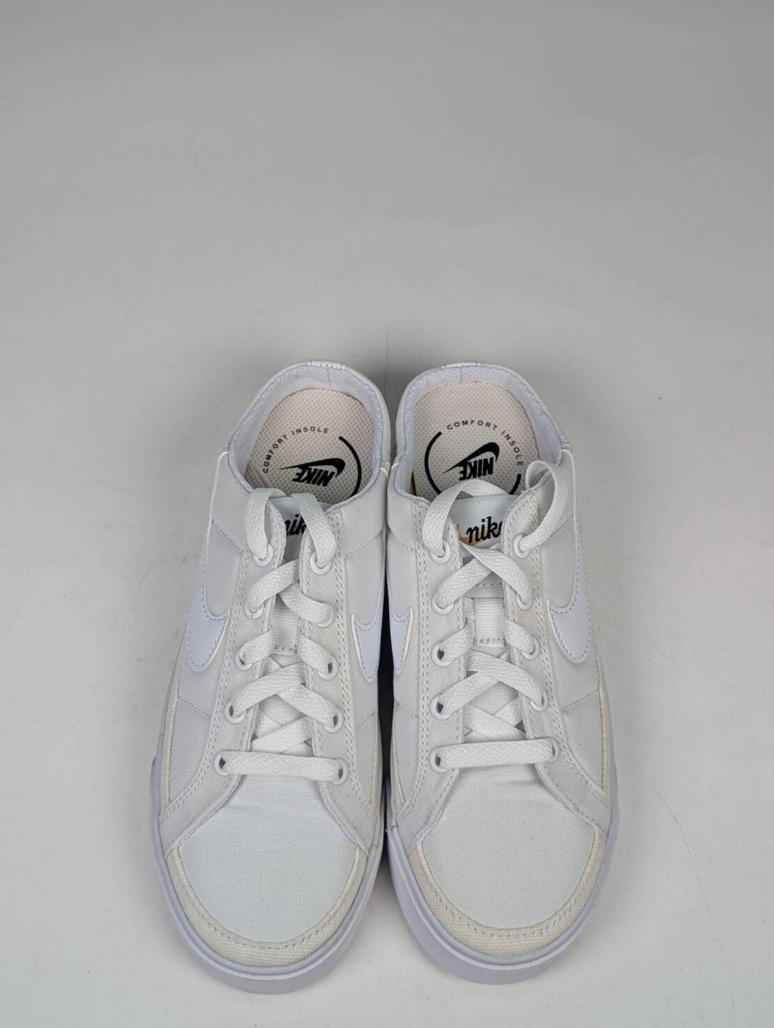 微瑕疵-左右腳鞋面泛黃 DB3970-100 W6.5 NIKE Court Legacy Mule in White 白 懶人鞋 女款